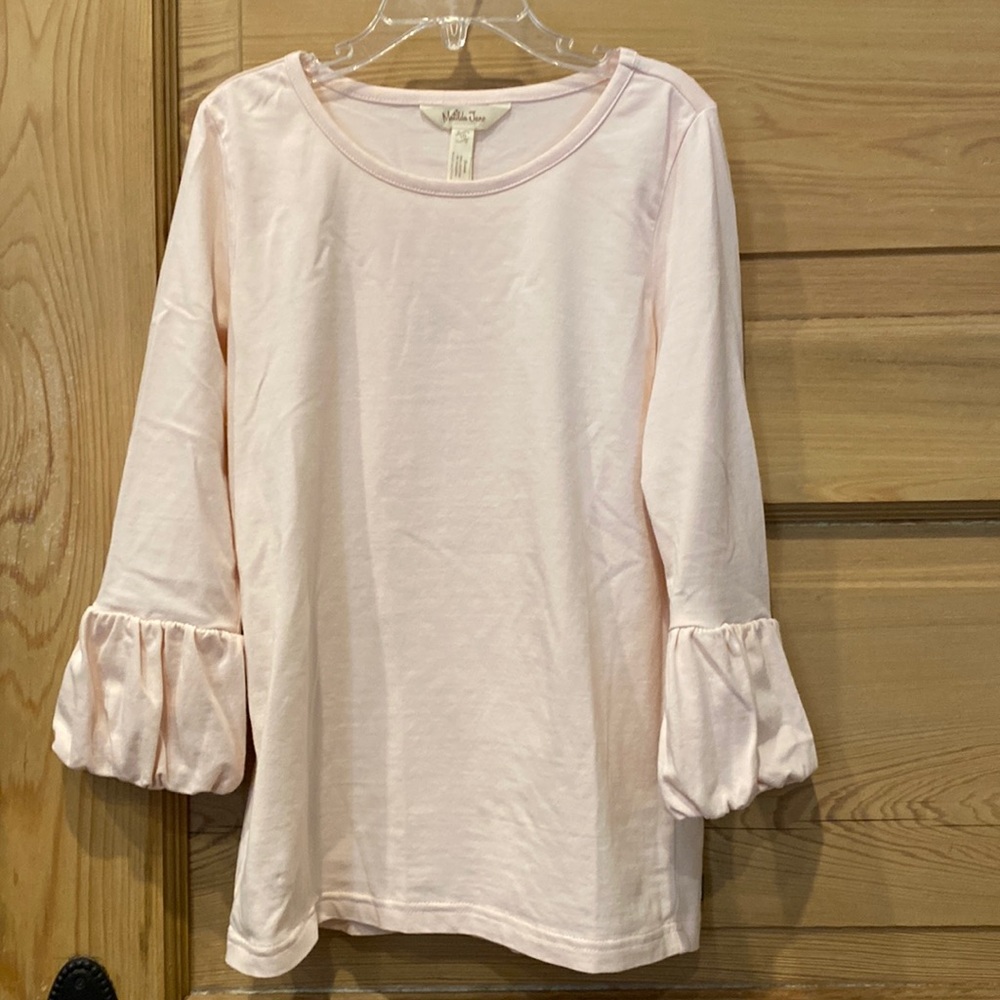 Matilda Jane 3/4 sleeve shirt; Girls Size 10; blush pink